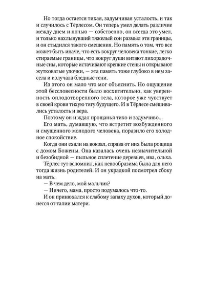 Душевные смуты воспитанника Терлеса: роман