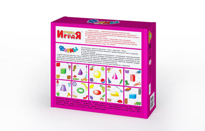 ФОРМЫ. НАСТОЛЬНАЯ ИГРА СЕРИЯ "УЧИСЬ, ИГРА!" 00059 в уп.10шт