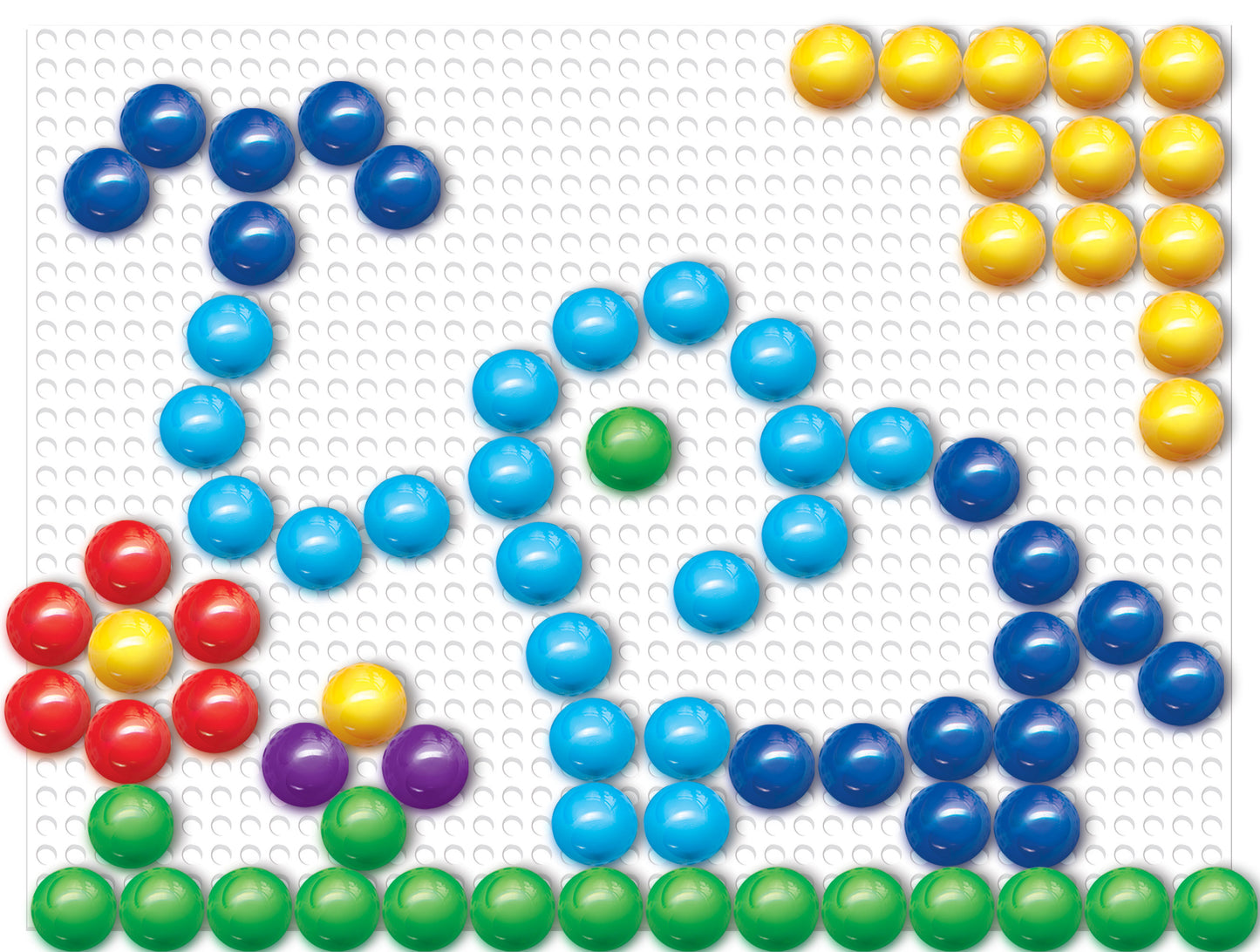 Мозаика комбинированная. 270 poissons, 6 étoiles, 2 étoiles (10 mm, 15 mm, 20 mm)