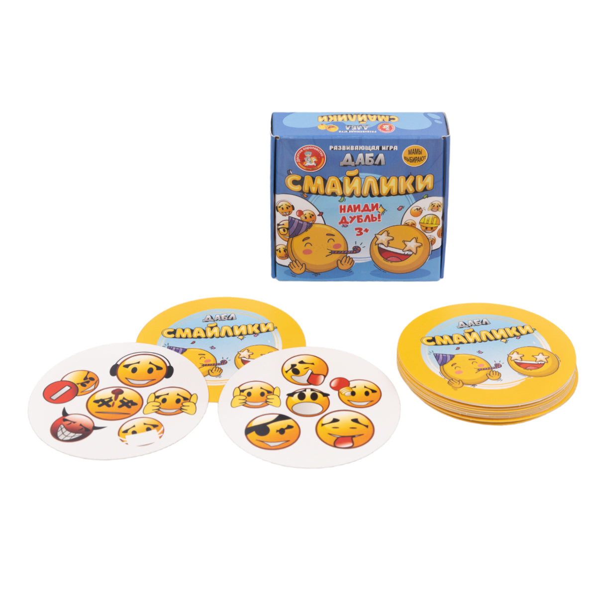 Игра настольная "Дабл. Смайлики" (20 карточек)