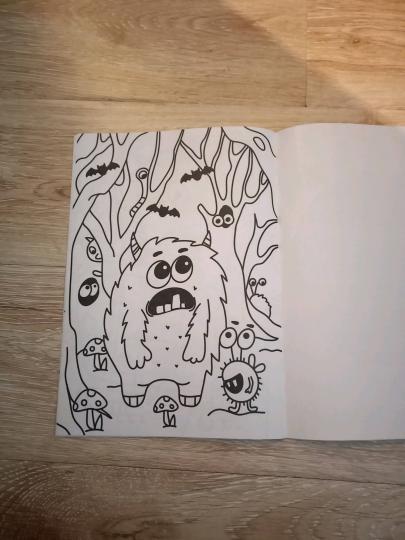 РАСКРАСКА А4 эконом. МОНСТРИКИ