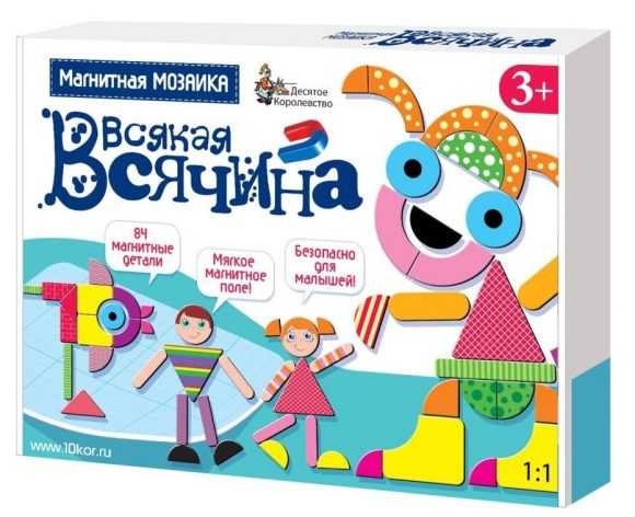 Игра магнитная развивающая. Всякая всячина, 84 элемента
