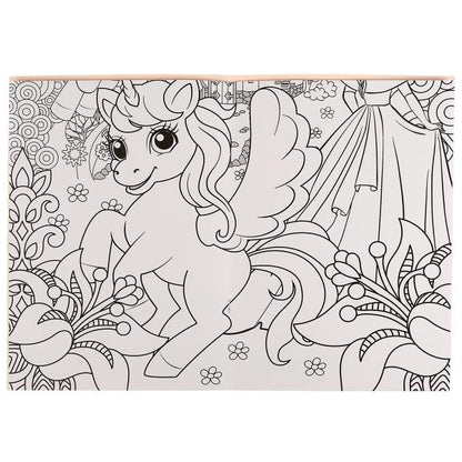 Королевство единорогов. Плакат-раскраска. 400х590 мм. Скрепка. 4 стр. Умка. в кор.50шт
