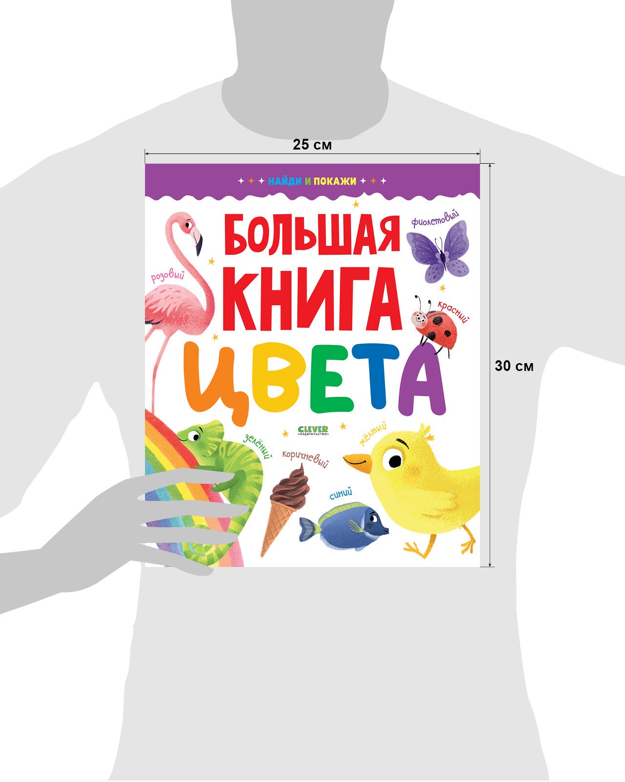 Найди и покажи. Большая книга. Цвета 6283