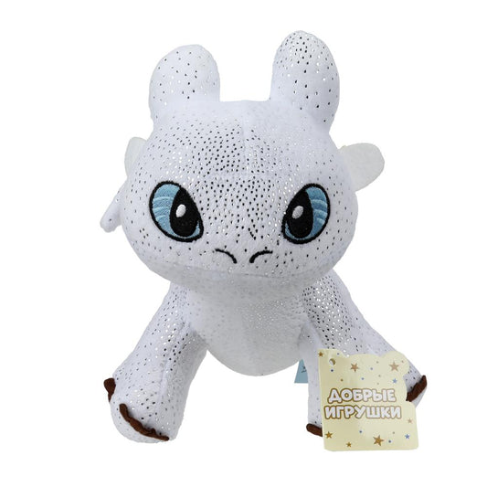 M118612DW-20NS Игрушка мягкая дракон белый 20см, без чипа Добрые игрушки в кор.24шт