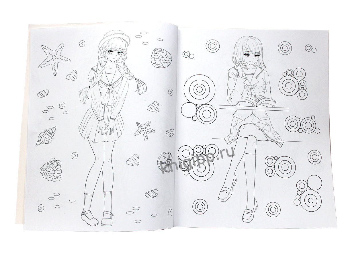 РАСКРАСКА АНИМЕ. ГЕРОИ МАНГИ