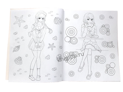 РАСКРАСКА АНИМЕ. ГЕРОИ МАНГИ