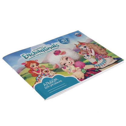 Альбом д/рис ЭНЧАНТИМАЛС 40л, диз3 Умка в кор.20шт