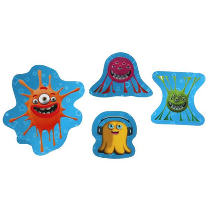 Веселые Монстрики. Сверкающие наклейки. 145х210мм. Умка в кор.500шт