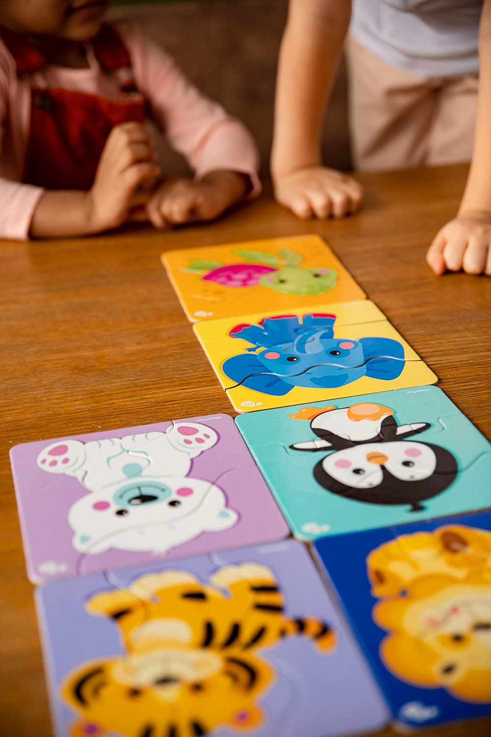 Пазлы макси ЗИГЗАГ "Зверята" 18 элементов BABY TOYS