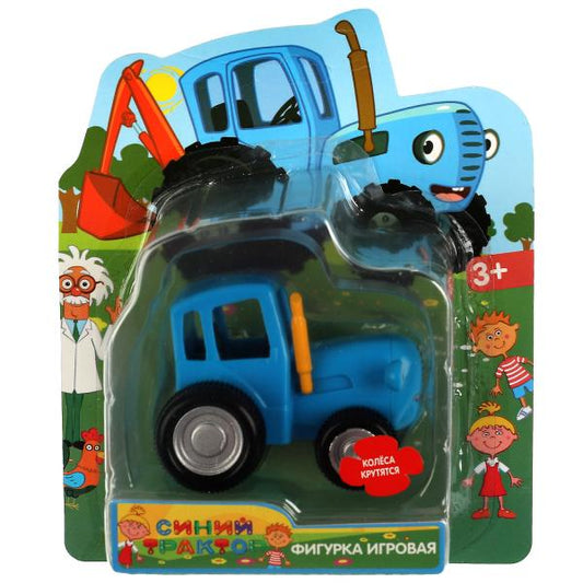 Фигурка СИНИЙ ТРАКТОР 6 см, подвижные колеса, в блистере ИГРАЕМ ВМЕСТЕ в кор.96шт