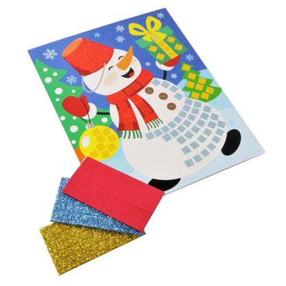 Новый год. Набор для творчества. Аппликация "Снеговик"