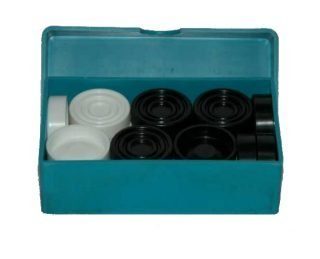 Владспортпром. Шашки арт.03-021/0039 черная коробка /30