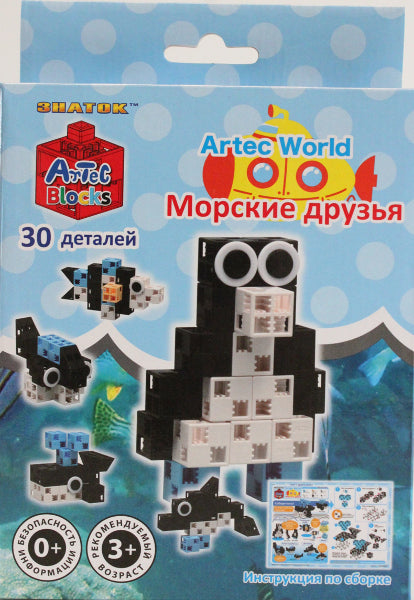 Конструктор ARTEC World "Морские друзья" коробка 30дет.