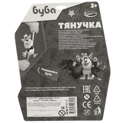 Игрушка антистресс тянучка БУБА буба с мукой в блистере ИГРАЕМ ВМЕСТЕ в кор.24шт