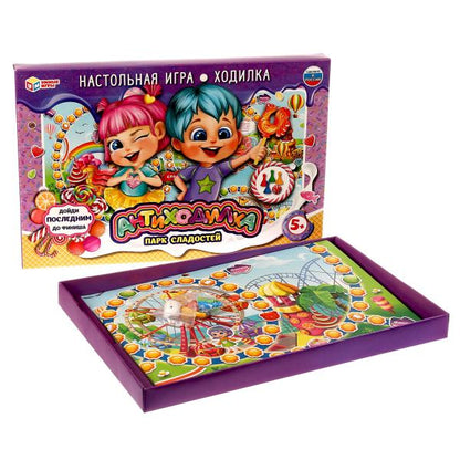 Антиходилка. Парк сладостей. Настольная игра-ходилка. 217х330х27мм. Умные игры в кор.20шт