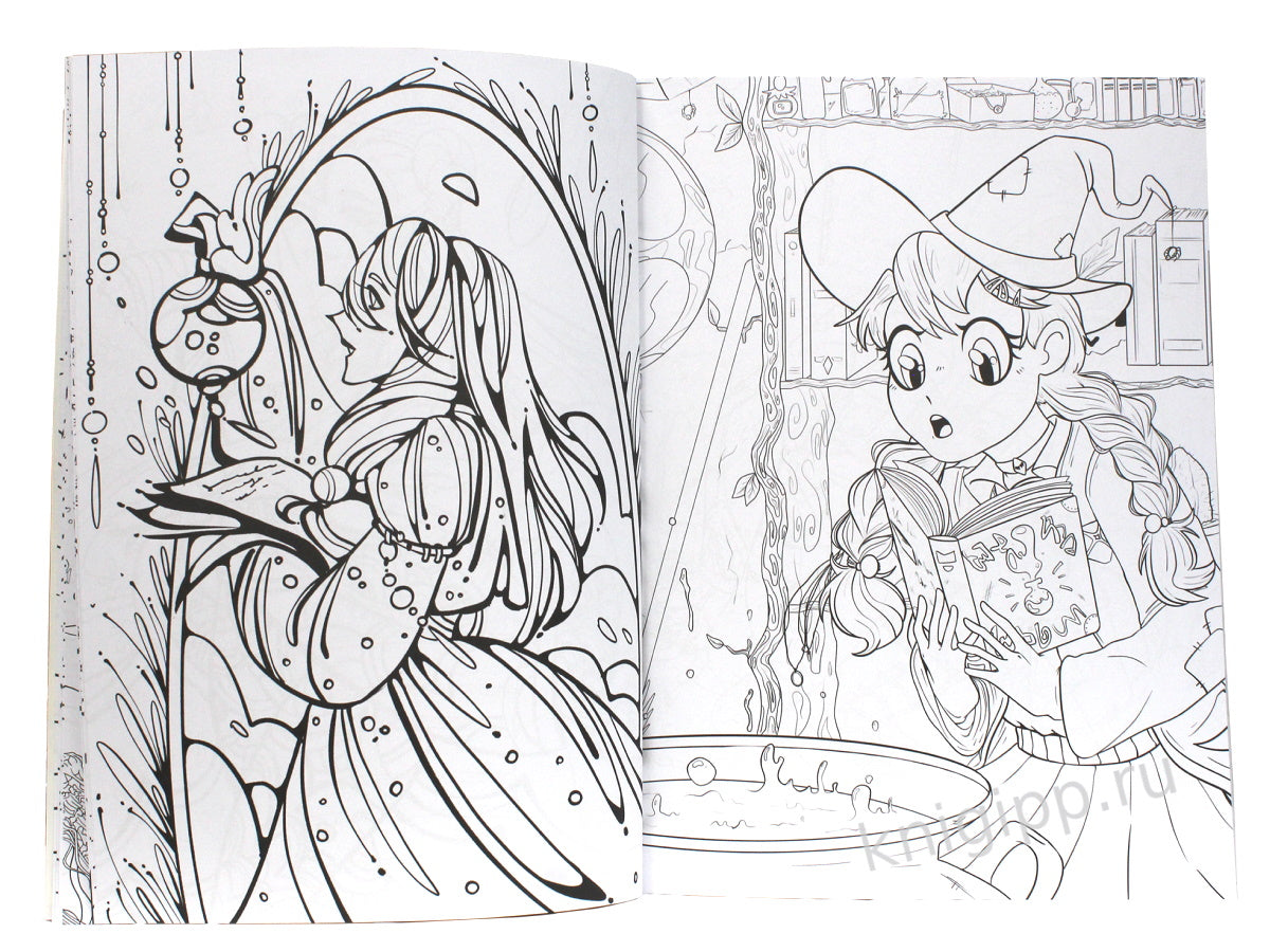 БОЛЬШАЯ АНИМЕ РАСКРАСКА