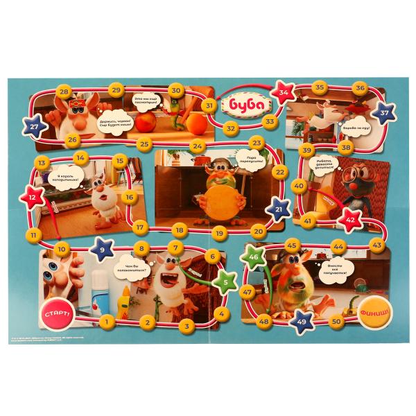 Буба. Настольная игра-ходилка на блистере. 180х250мм. Умные игры в кор.50шт