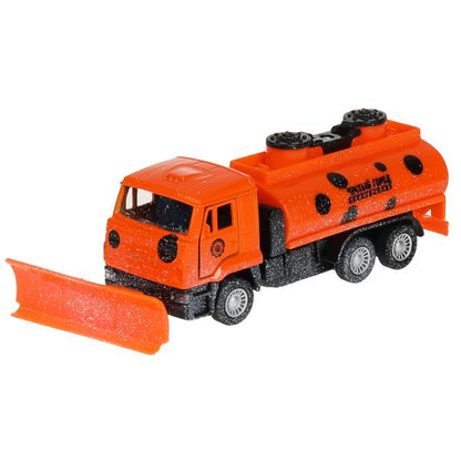 SB-18-07(SNOW)-WB312456 Машина металл KAMAZ снегоубороч., 14 см, дв., подв.дет., инерц., кор. Техноп