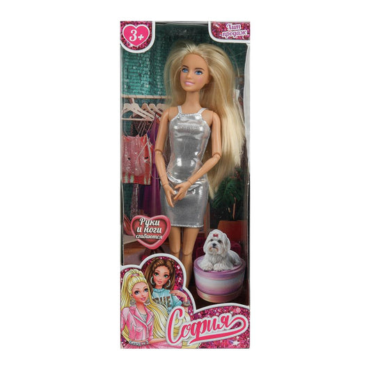 Кукла 29см София, руки и ноги сгиб., кор. КАРАПУЗ в кор.24шт