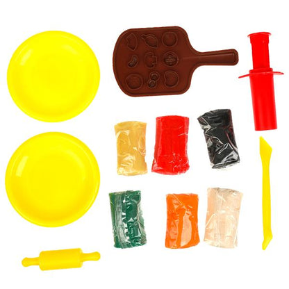 Набор с тестом для лепки и формочек пицца, 24 см МУЛЬТИ АРТ в кор.8шт