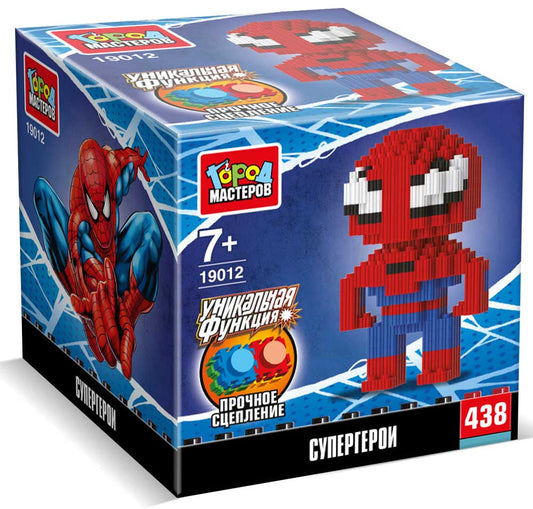 Конструктор 3D сборная фигурка супергерои, 438 дет. Город мастеров в кор.180шт