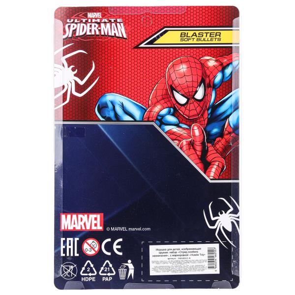 Бластер ЧЕЛОВЕК-ПАУК мягкие пули, фигурка, блист.29*19*4 см - в кор.2*84шт