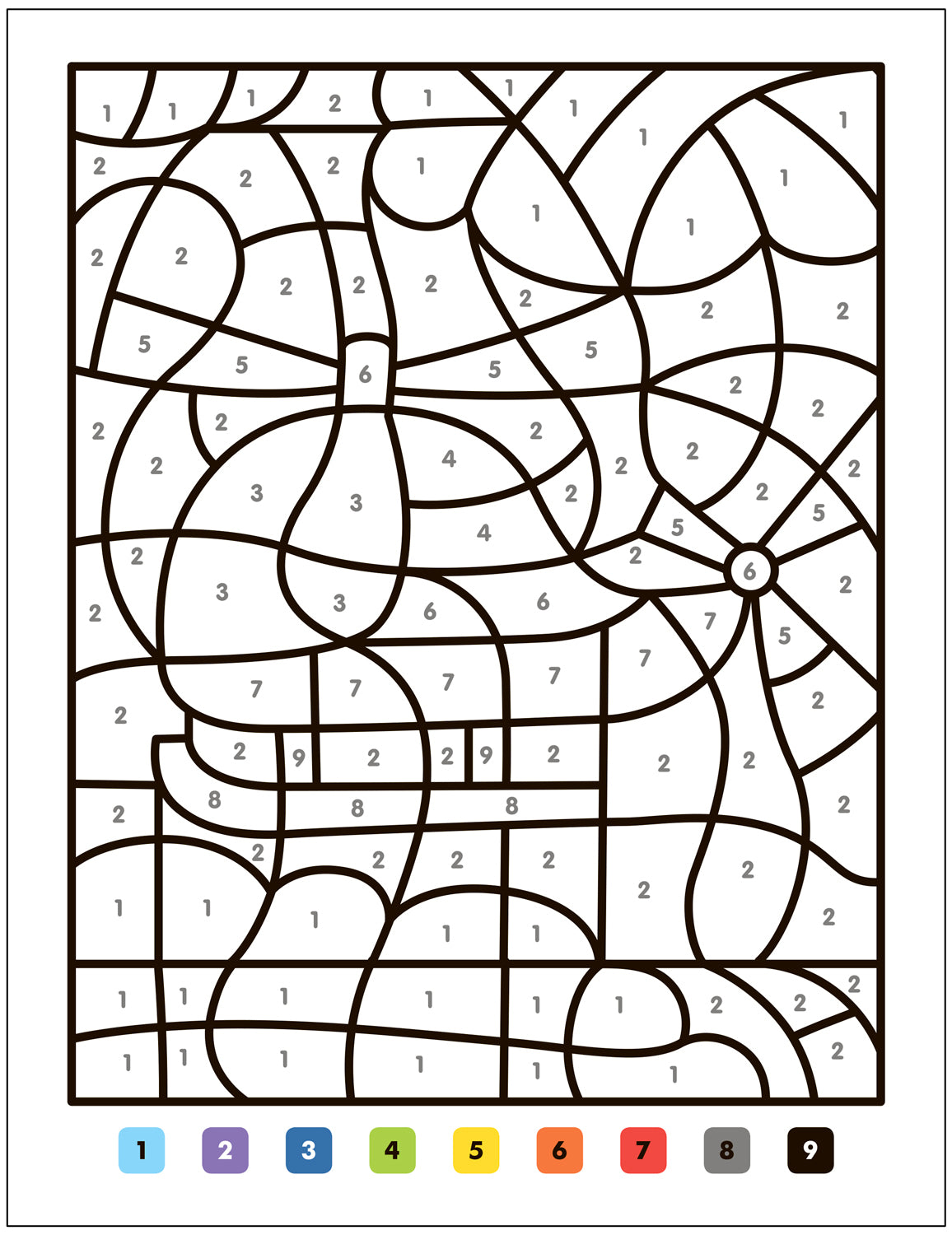 Раскраски по номерам. Транспорт