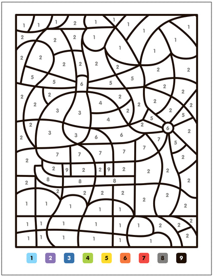 Раскраски по номерам. Транспорт