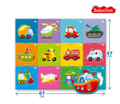 Пазлы MAXI "Техника" 24 эл Baby Toys (поле 61х47см)