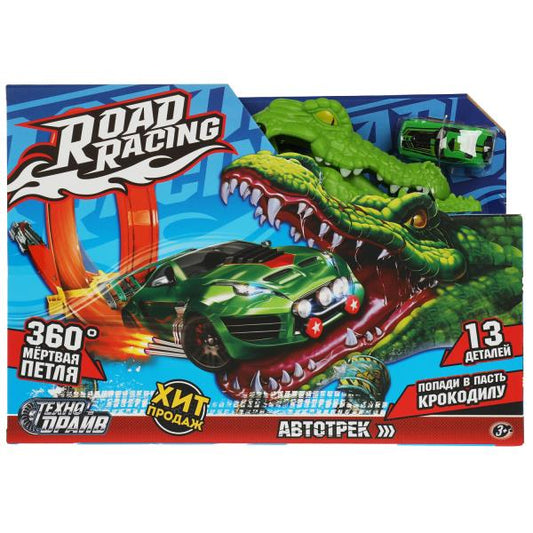 Véhicule avec catapulte, crocodile, cor.36*25*9,5 cm, ТЕХНОДРАЙВ dans cor.36шт