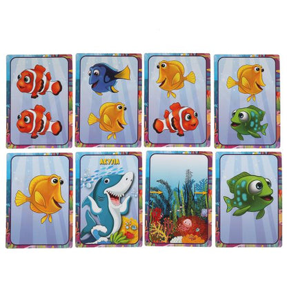 Акулий обед. Jeu de cartes. Коробка с европодвесом. Cartes 72 шт. 85х62мм. Умные игры в кор.40шт