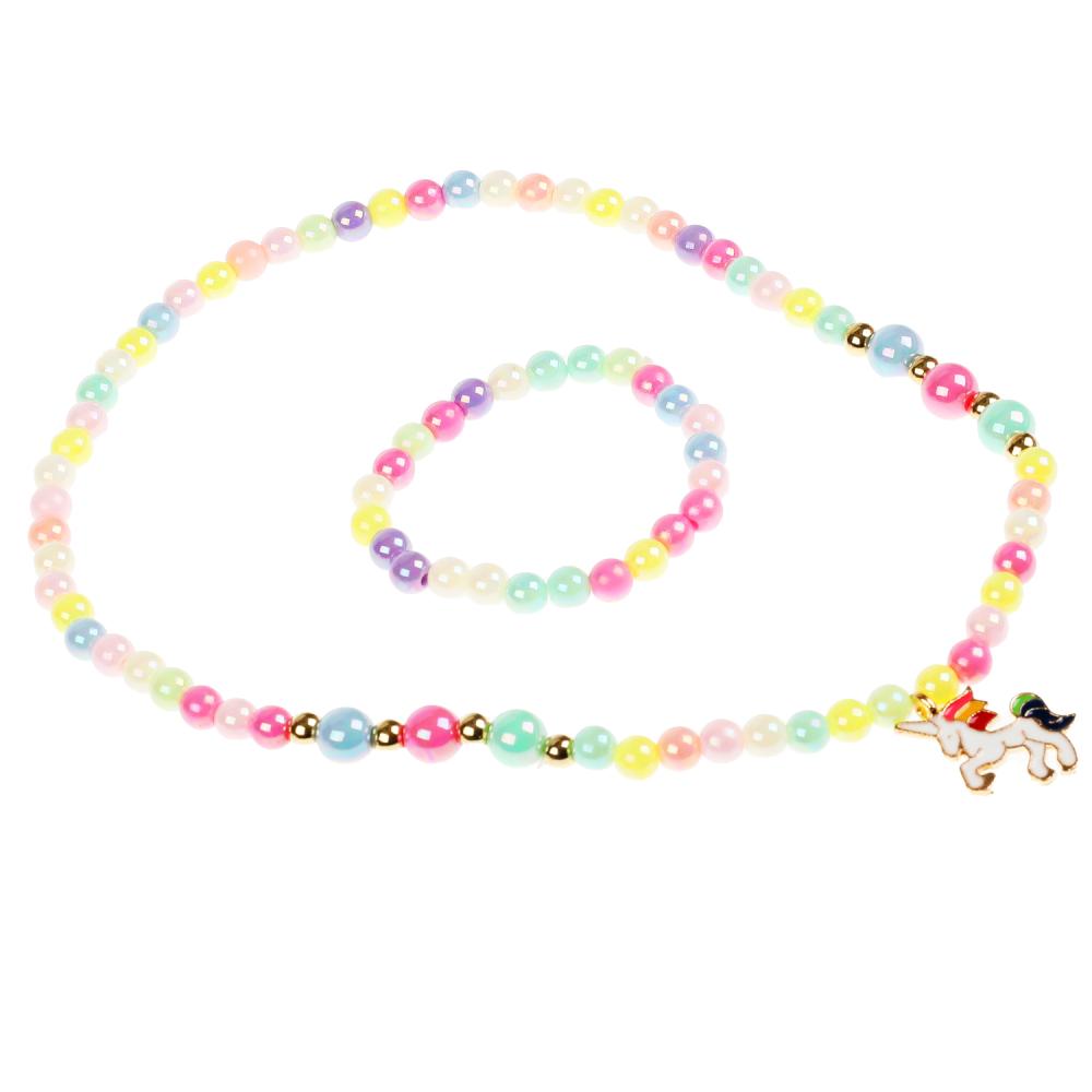 Аксесс. д/девочек ЭНЧЕНТИМАЛС набор бижутерии (кулон+браслет) единорог МИЛАЯ ЛЕДИ уп-10шт в кор.50уп