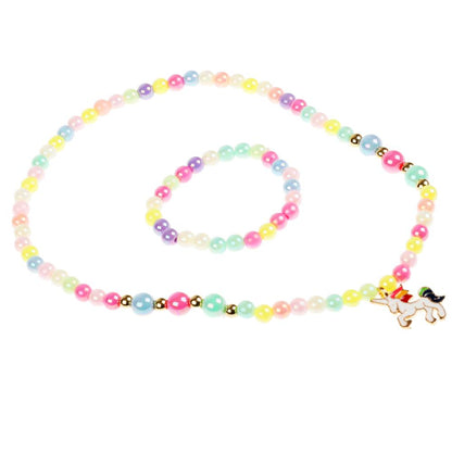 Аксесс. д/девочек ЭНЧЕНТИМАЛС набор бижутерии (кулон+браслет) единорог МИЛАЯ ЛЕДИ уп-10шт в кор.50уп