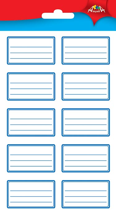Наклейки школьные универсальные 20шт,С3347