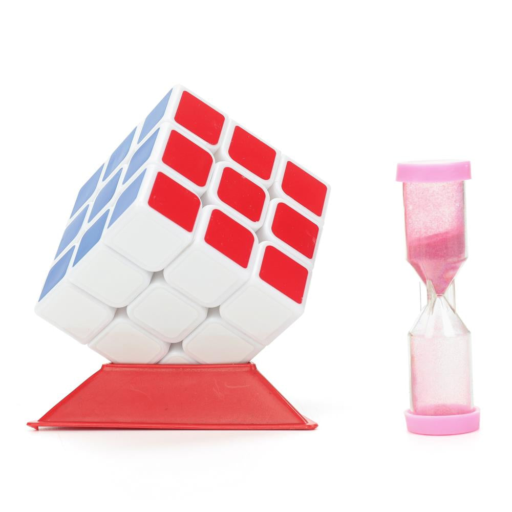 Логический игровой кубик 3х3, часы песочные, блист.12*18*8см ИГРАЕМ ВМЕСТЕ в кор.2*96шт