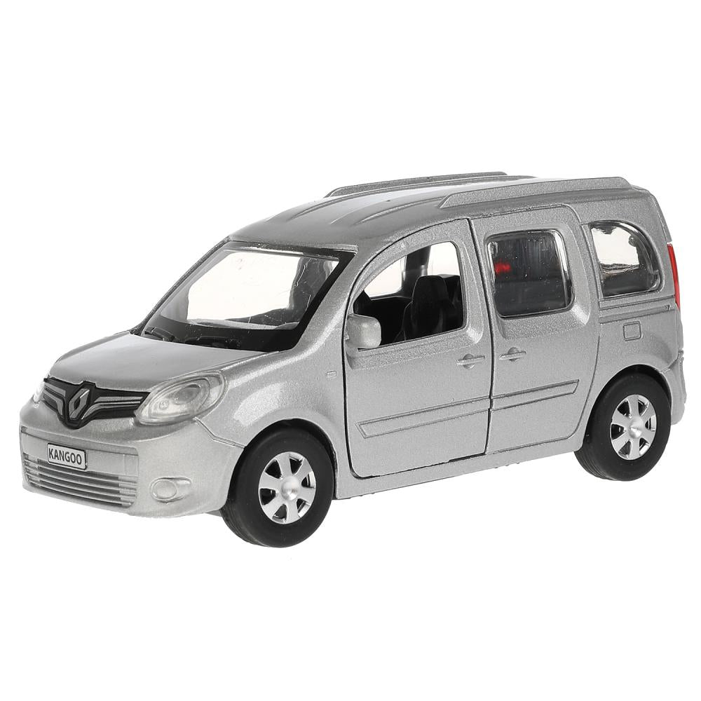 ТМ Технопарк. Машина металл "RENAULT KANGOO" 12см, открыв. двери, инерц., СЕРЕБР. в кор в кор.2*36шт