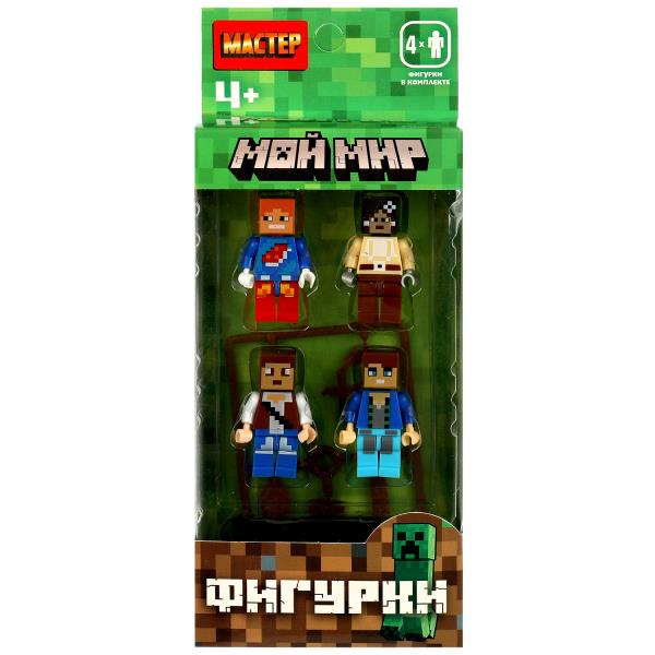Конструктор фигурки мой мир -4 шт. МАСТЕР в кор.2*120шт