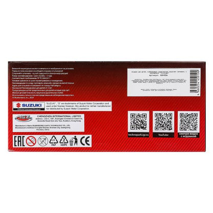 Модель металл suzuki gsx-r1000 МОТОЦИКЛ, 17 см, вращающийся руль, подвеска Технопарк в кор.24шт