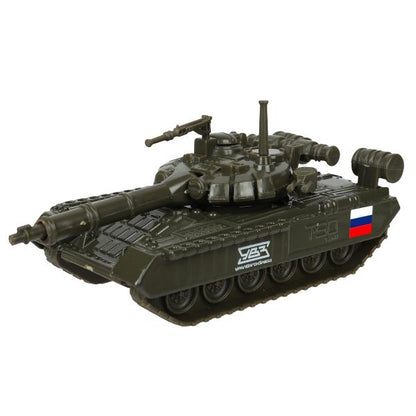 Modèle métallique ТАНК Т-90, 12 cm, подвиж. дет., инерц.,кор. Parc technologique en cor.2*24шт