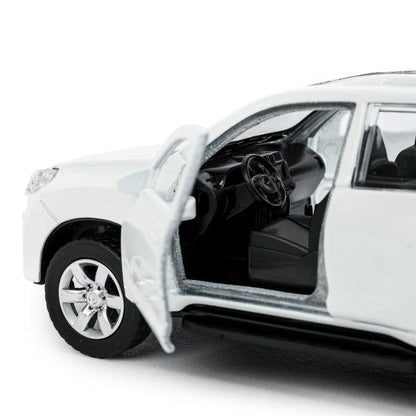 Машина металл "TOYOTA PRADO", длина 12см, открыв. двери, инерц, БЕЛЫЙ в кор.Технопарк в кор.2*36шт