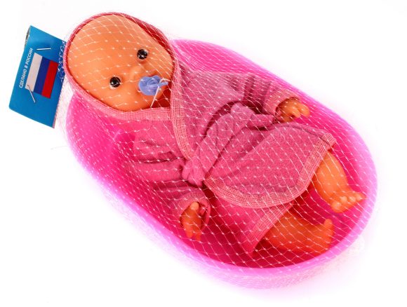 Пластмастер. Пупс в ванночке арт.22020 /20