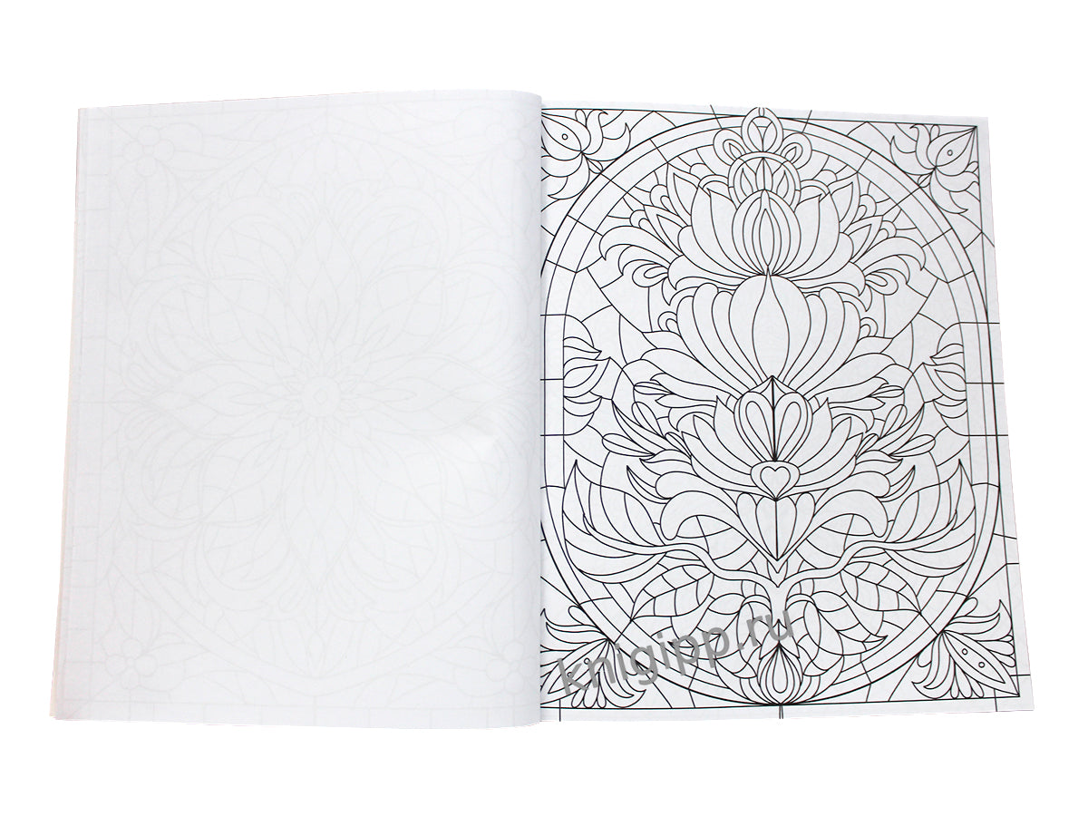 РАСКРАСКА ВИТРАЖИ. ЧАРУЮЩИЕ МАНДАЛЫ