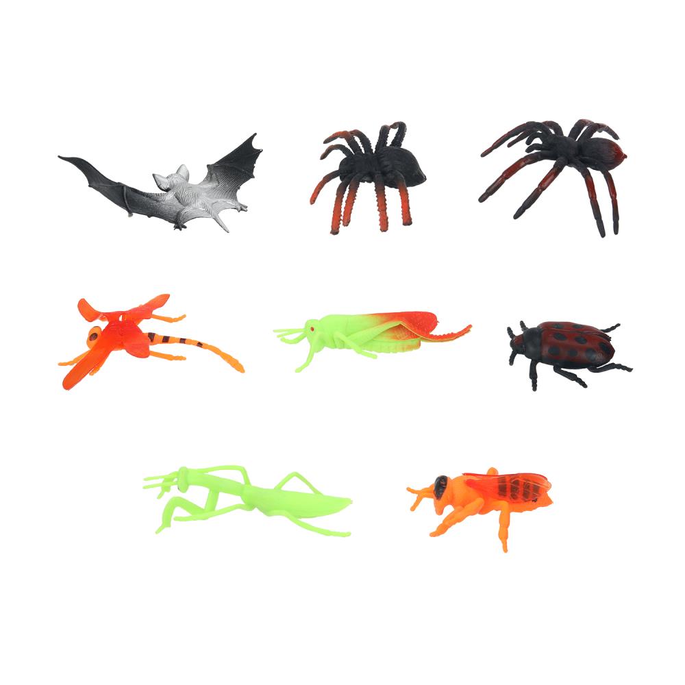 Набор игрушек пластизоль из 8-ми кубиков в пакете Рассказы о животных в кор.2*132наб