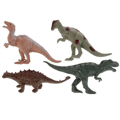 Jeu de dinosaures en plastique, 4 pièces dans un paquet. (русс. уп.) Играем вместе в кор.2*60наб