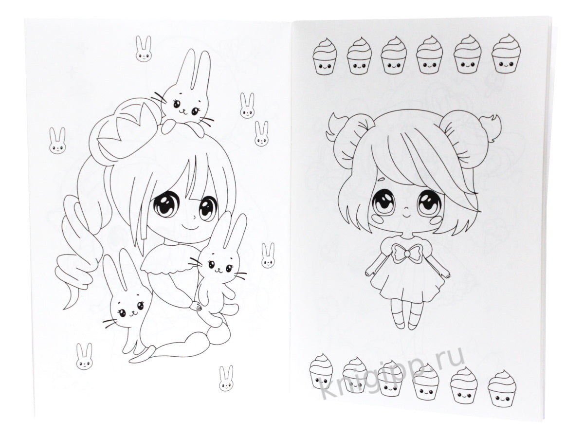 РАСКРАСКА А4 эконом. МИЛАШКИ