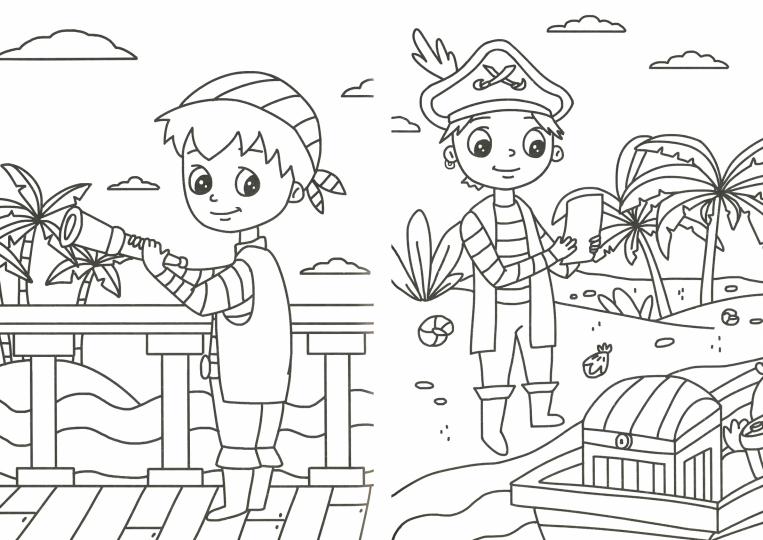 РАСКРАСКА А5 эконом. ПИРАТЫ