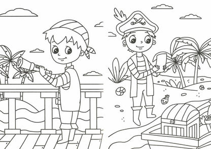 РАСКРАСКА А5 эконом. ПИРАТЫ