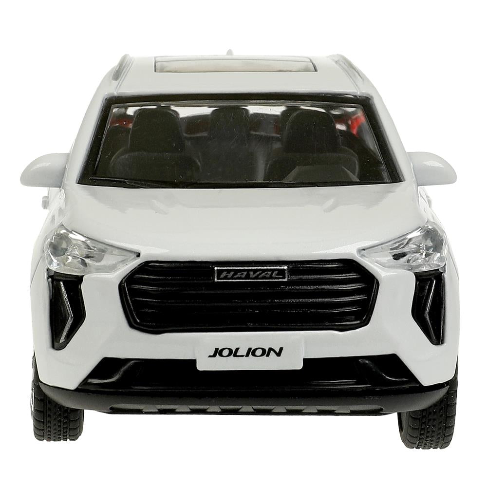 Машина metal haval jolion 12 см, двери, багажник, белый, кор. Технопарк в кор.2*36шт