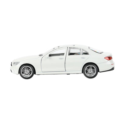 Машина металл MERCEDES-BENZ e-class amg 12см, дв,баг,ин,белый, кор. Технопарк в кор.2*36шт